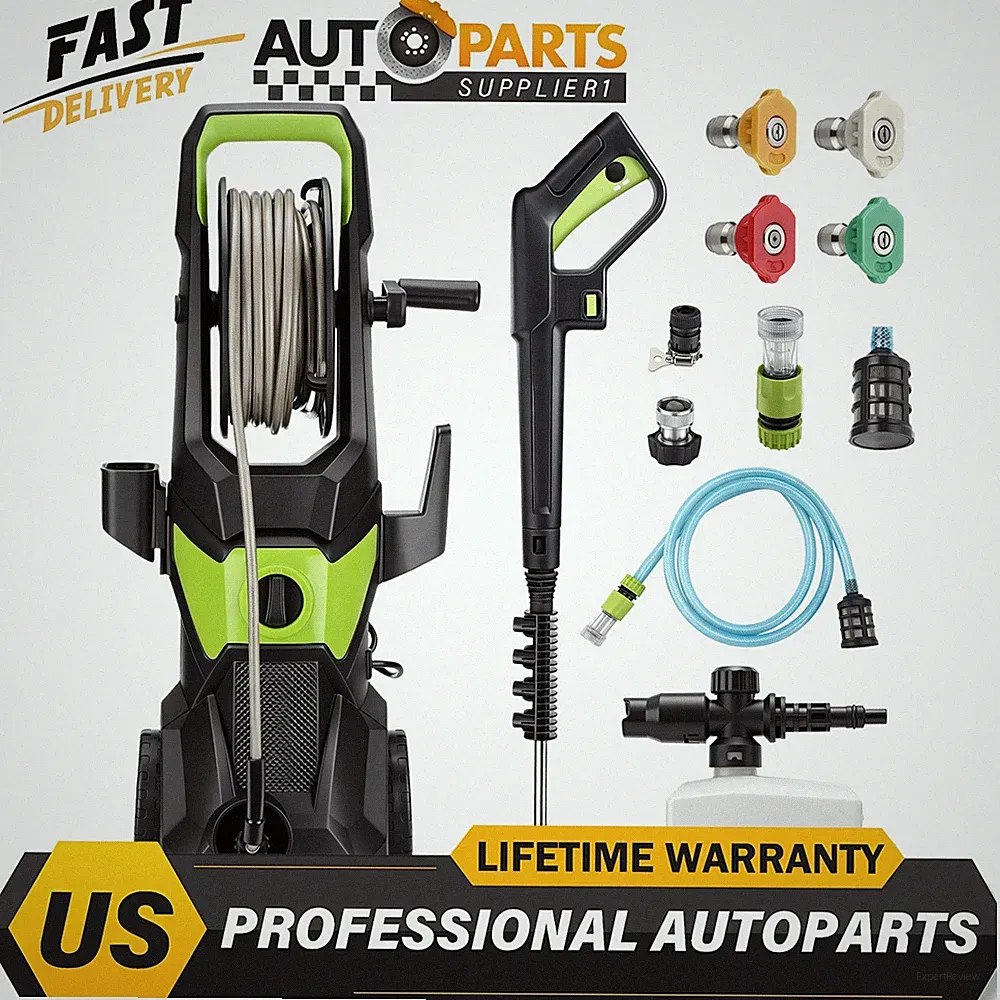 Electric Power Washer 5000 PSI 3.2 GPM Pressure Washer with 52FT Hose,nozzle