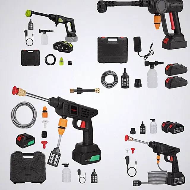 Electric Power Washer with Battery Clear Water Sprayer 400PSI Great for Cars