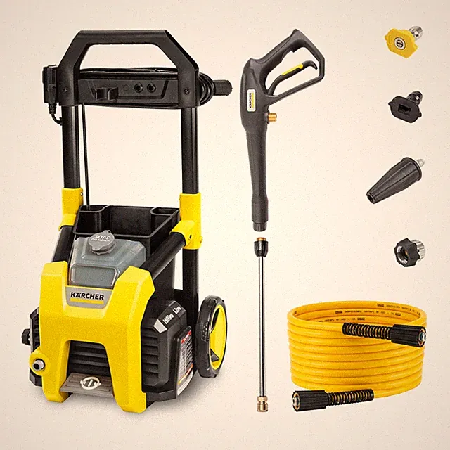 Electric Pressure Washer 1.2 GPM 3 Nozzles Detergent Tank K rcher K1800PS CETA
