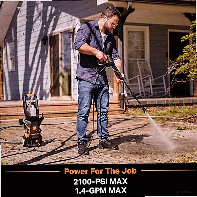 Electric Pressure Washer 13 Amp Psi Gpm Amp 1.2 Cold Water Dewalt 2100 Lawnmaste