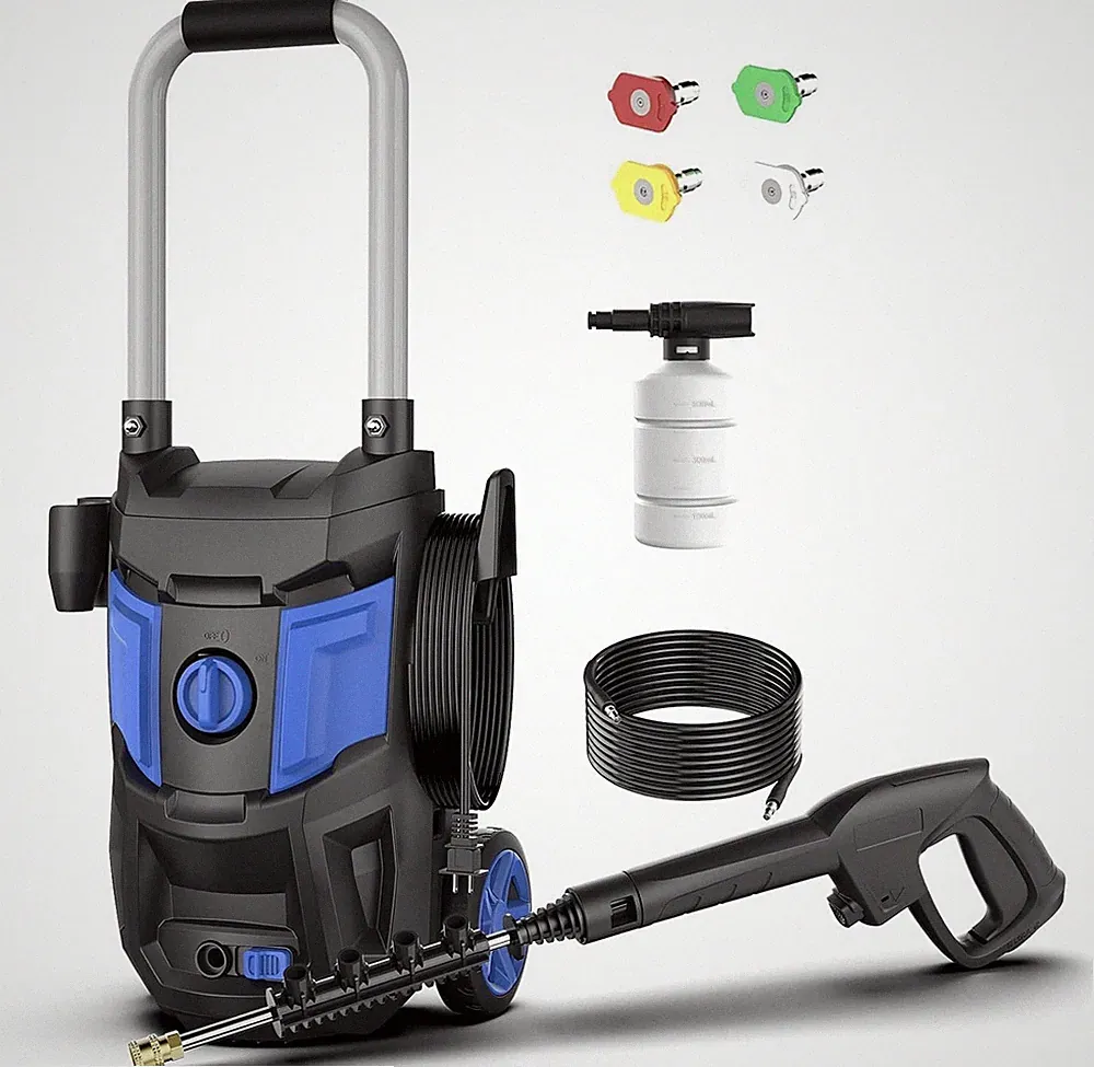 Electric Pressure Washer, 1500 PSI, 20ft Hose, 35ft Cord, Compact & Lightweight