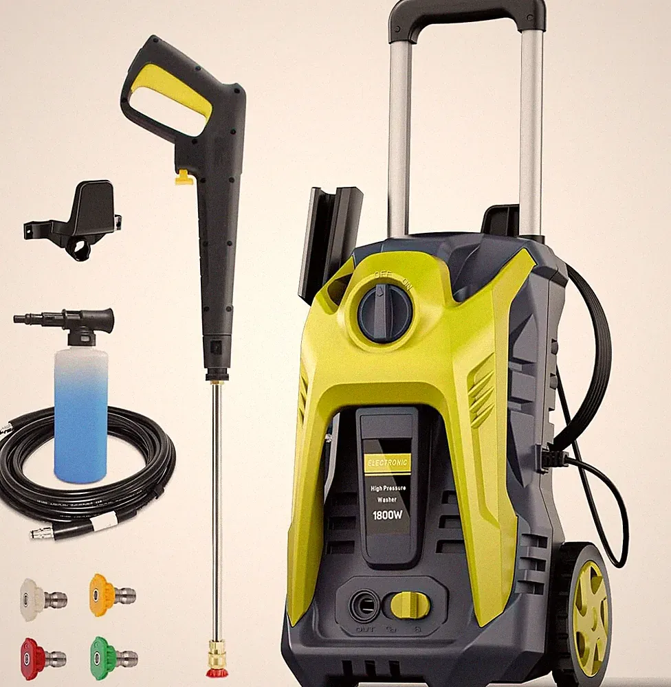 Electric Pressure Washer, 1650 PSI 1.5 GPM Power Washer with 4 Quick Connect Noz