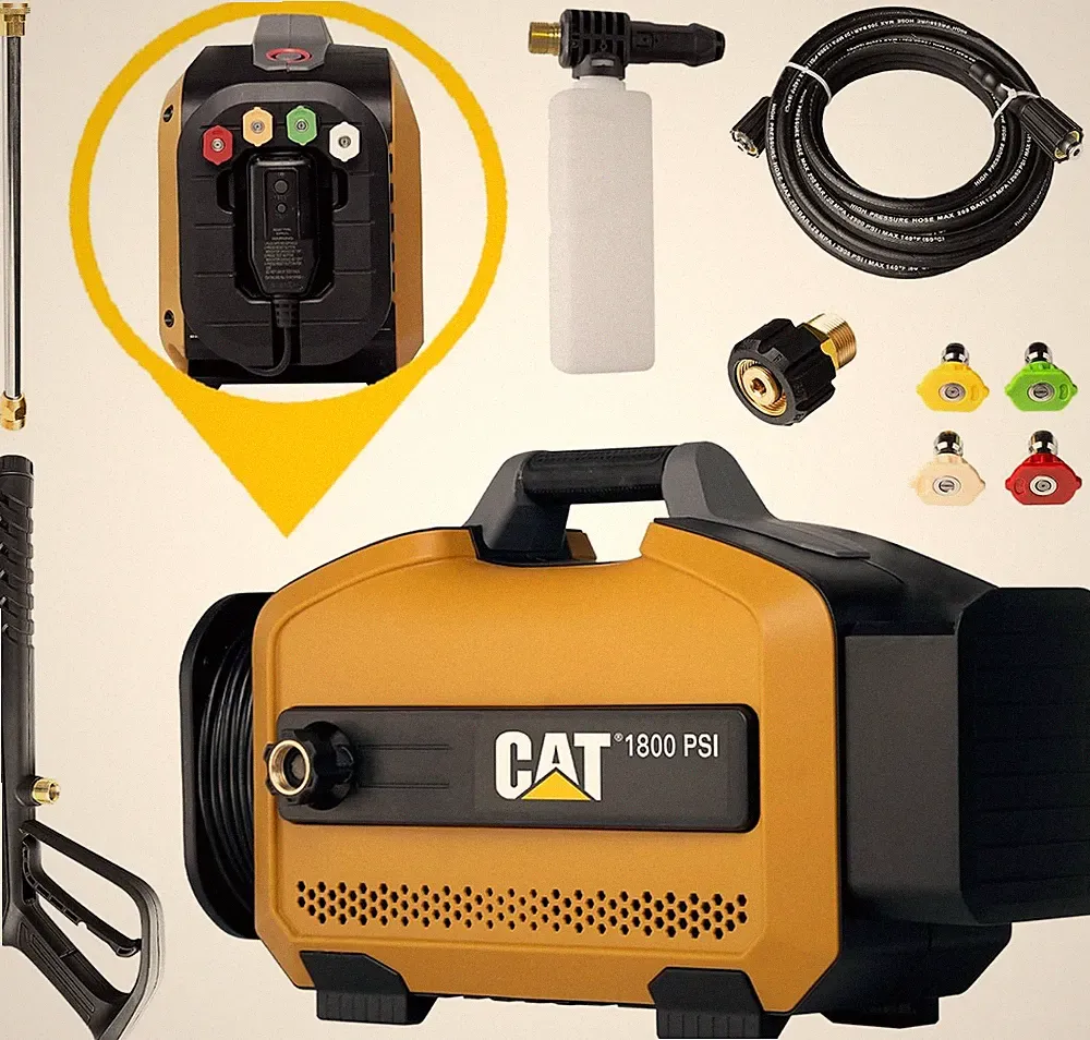 Electric Pressure Washer - 1800 PSI 2.0 GPM with high Pressure Hose Quick