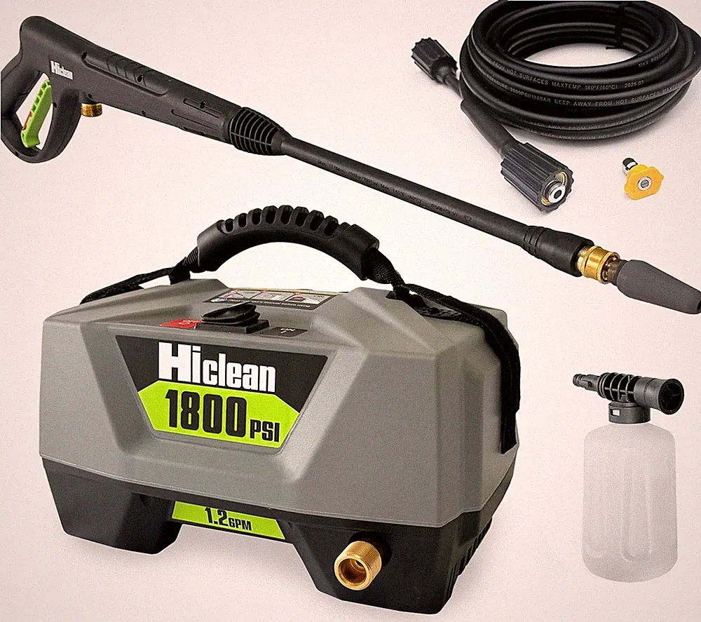 Electric Pressure Washer 1800 PSI - Portable Power Washer for Car Detailing, Pat