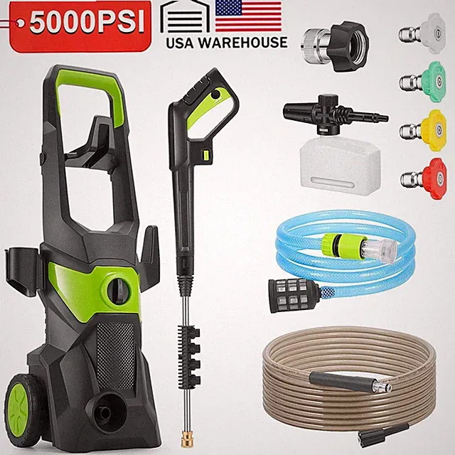 Electric Pressure Washer 1800W Max 2.5GPM Portable Power Washer 4 Quick Nozzles