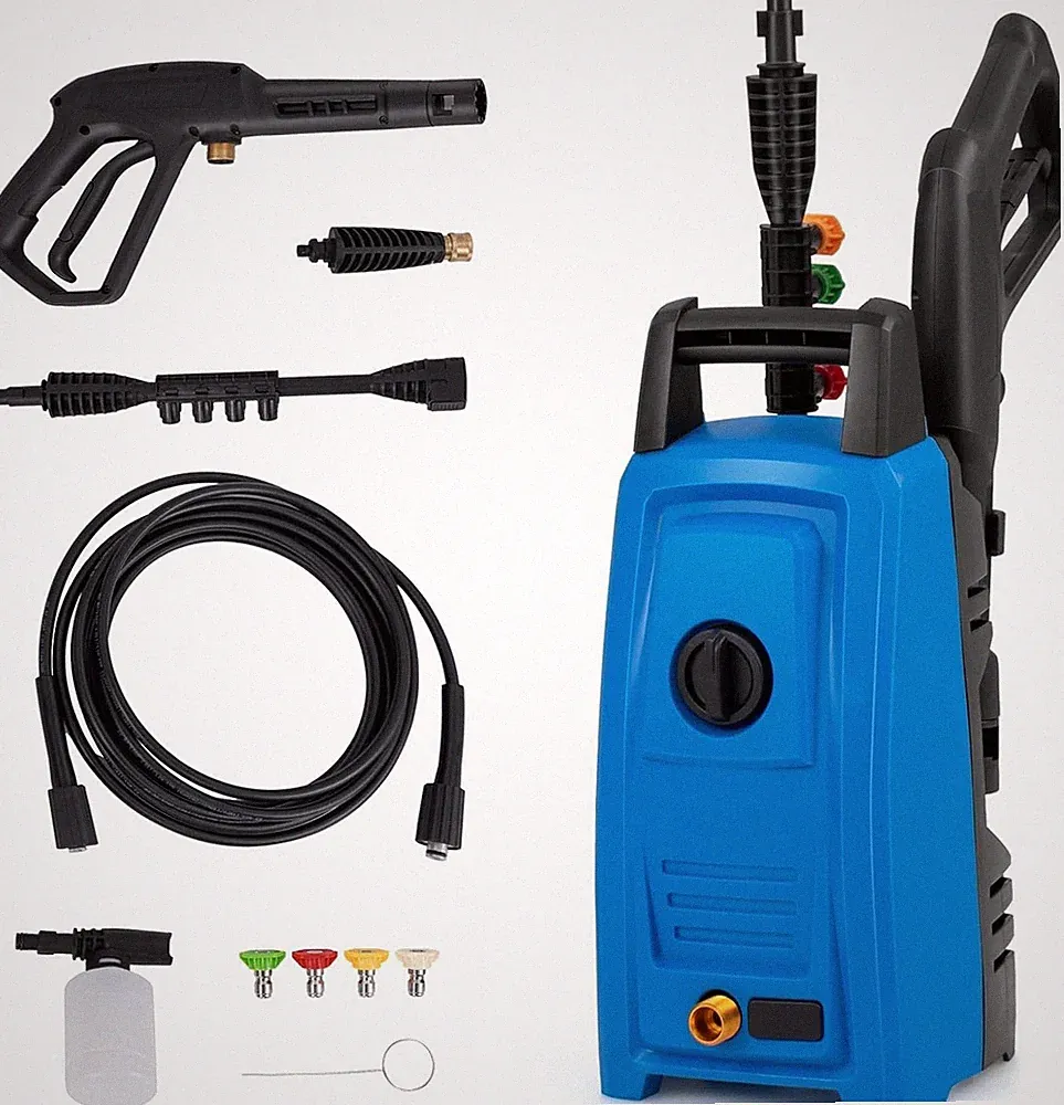 Electric Pressure Washer 1900 PSI 1.8 GPM 4 Nozzles Foam Bottle Spray Gun