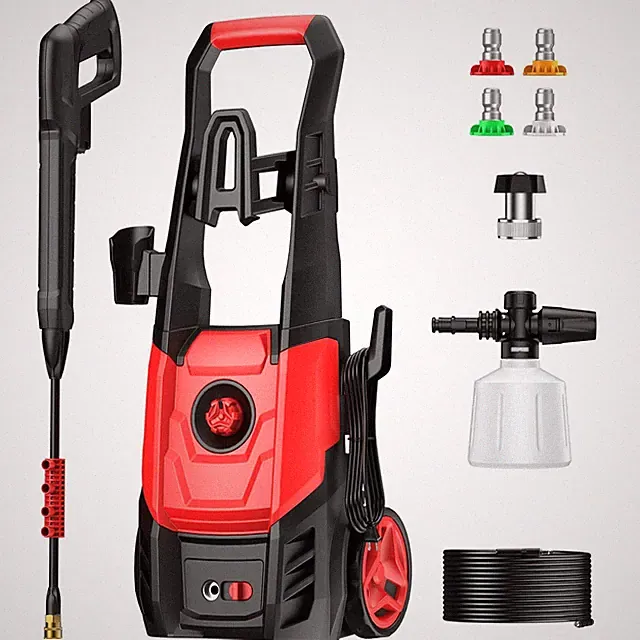 Electric Pressure Washer 2.5 GPM Power Washer 4 Nozzles Foam Cannon Portable Hig