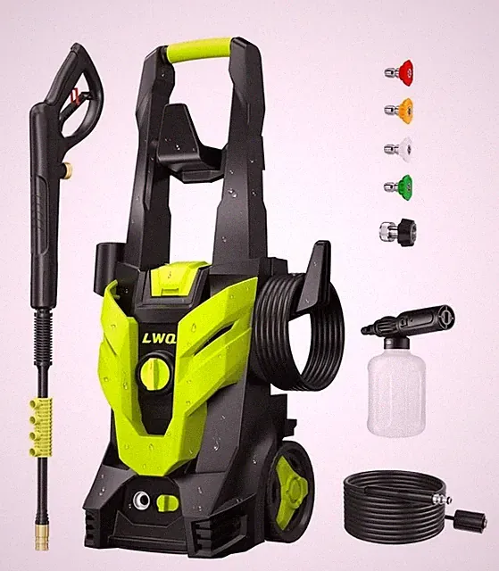 Electric Pressure Washer 2.5 GPM Power Washer 4 Nozzles High Pressure Cleaner