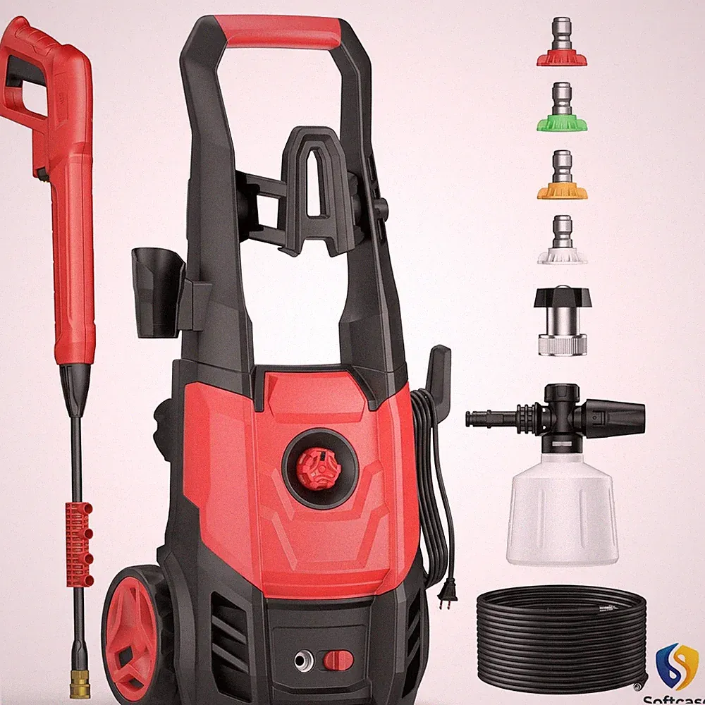 Electric Pressure Washer, 2.5 Max GPM Power Washer with Foam Cannon, Powerwasher
