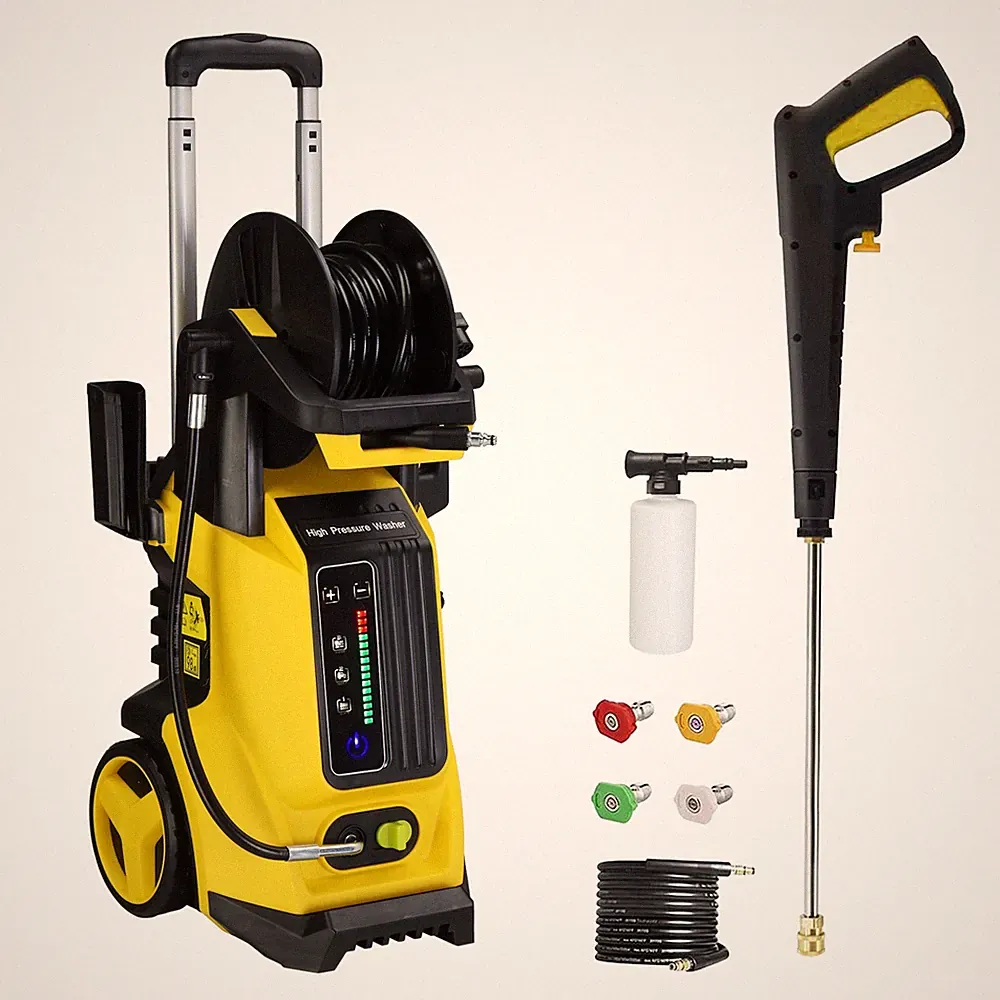 Electric Pressure Washer 2.6GPM 3800PSI High Power Washer with 4 Nozzles Set