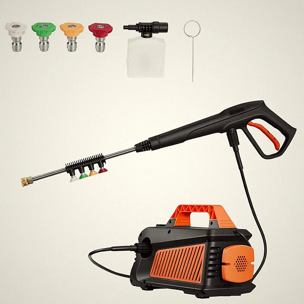 Electric Pressure Washer 2000 PSI 1.59 GPM 1400W Corded w/ Metal Wand & Nozzles