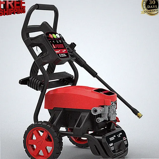 Electric Pressure Washer 2000 PSI with 4 Quick-Connect Nozzles