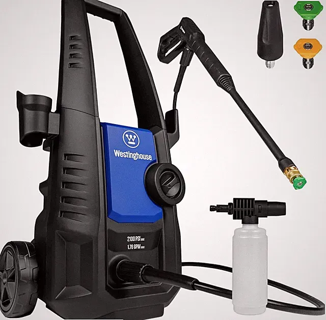 Electric Pressure Washer, 2100 Max PSI 1.76 Max GPM with Foam Cannon and Turbo N