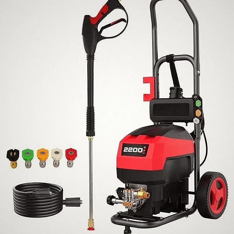 Electric Pressure Washer 2200Max PSI Metal ray Wand 5 Nozzle Set Pressure Gun