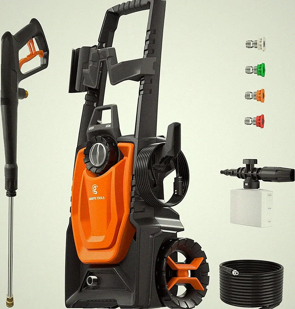 Electric Pressure Washer, 2400 PSI 2.3 GPM with 4 Quick-Connect Nozzles, 20FT Ho