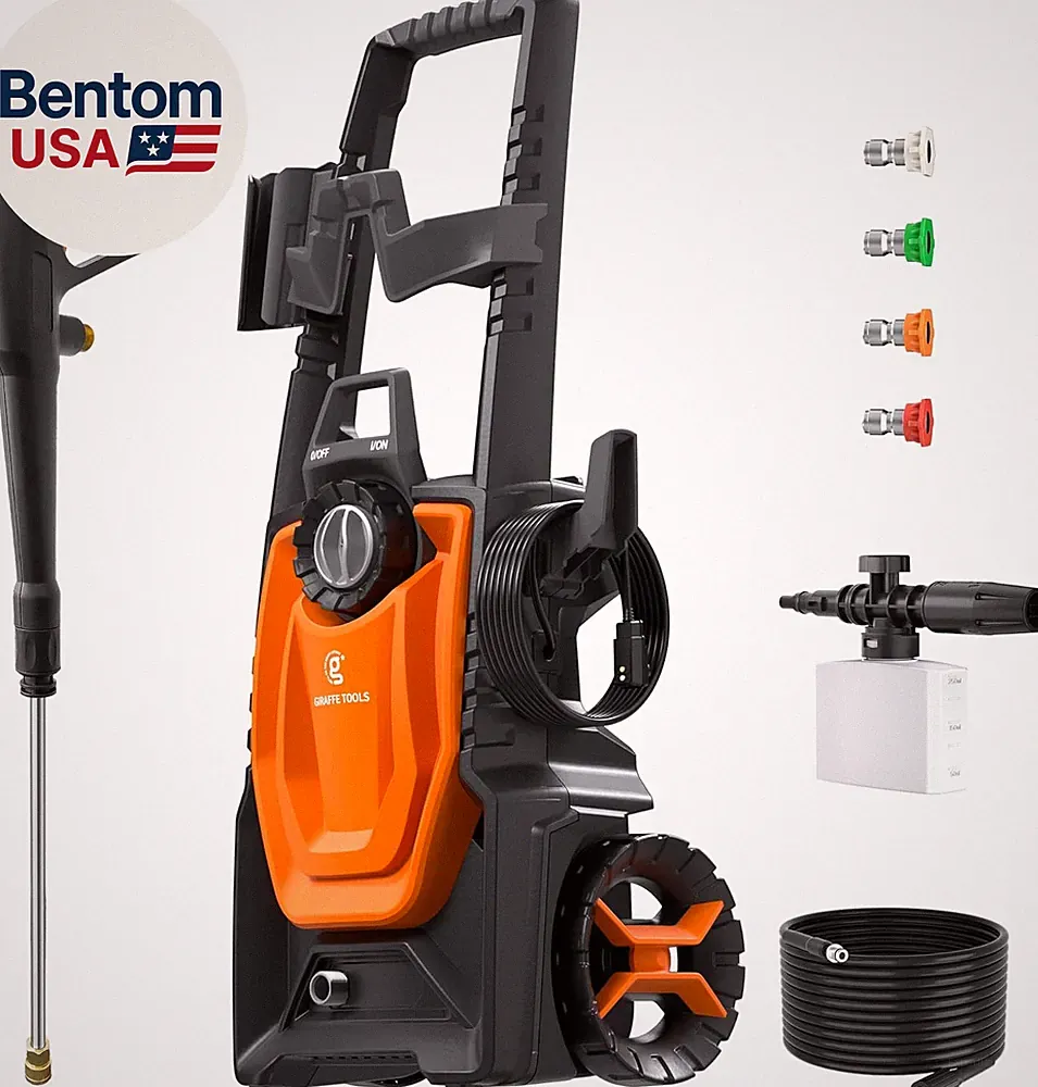 Electric Pressure Washer, 2400 PSI 2.3 GPM with 4 Quick-Connect Nozzles, 20FT Ho