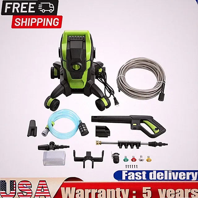 Electric Pressure Washer 2500 PSI High Pressure Washer Portable Powered Washer