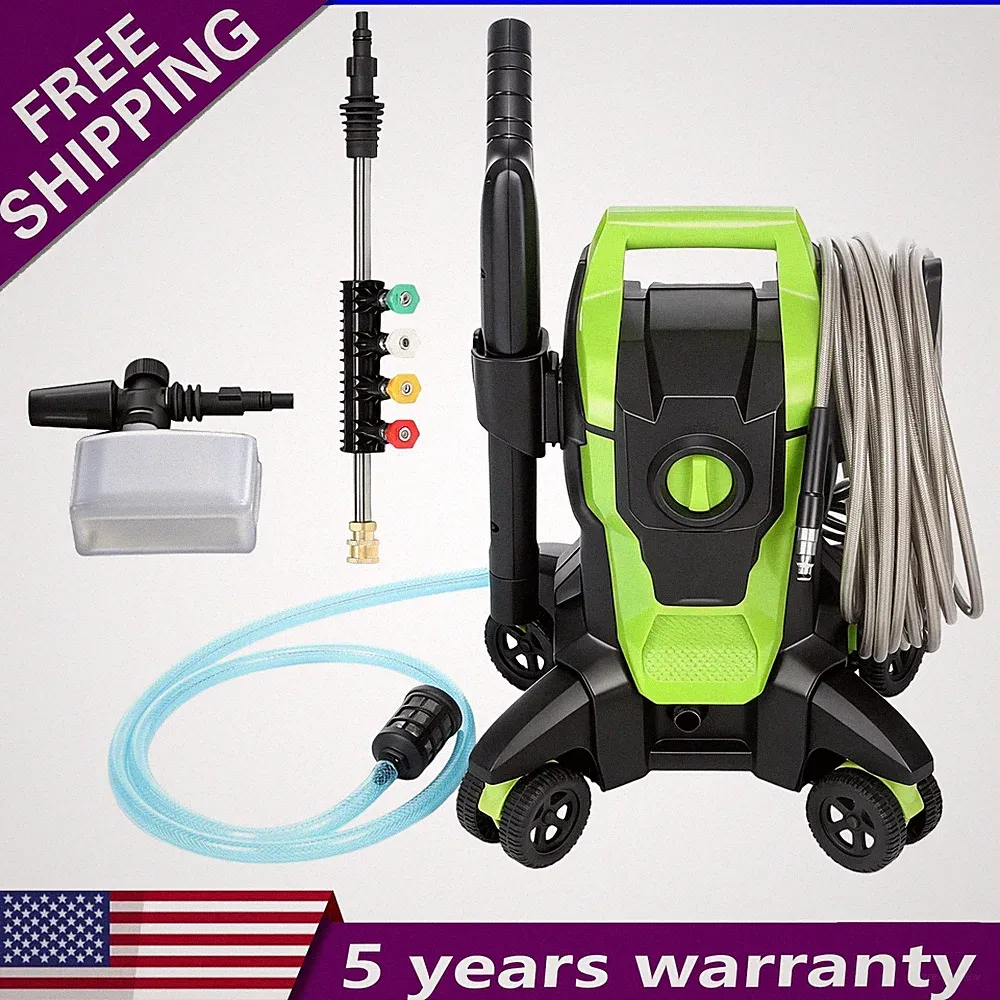 Electric Pressure Washer 2500PSI Max 3.0GPM Portable Power Washer 4 Quick Nozzle