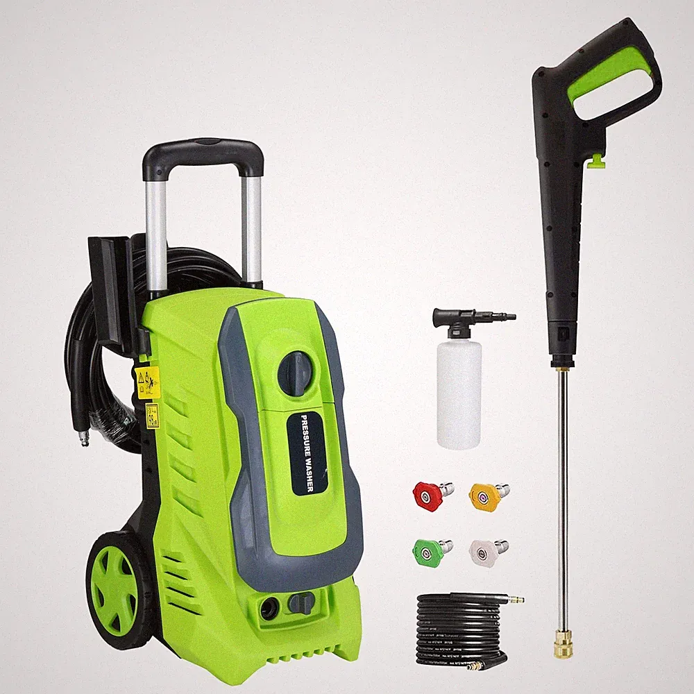 Electric Pressure Washer 2GPM 1300PSI 1800W High Power Washer with 4 Nozzles Set