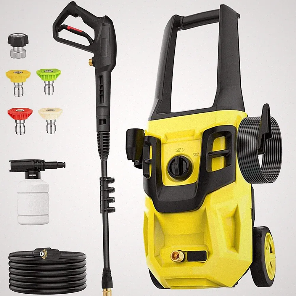 Electric Pressure Washer 4300 PSI Max 2.8 GPM Power Washer with 4 Nozzles Yellow