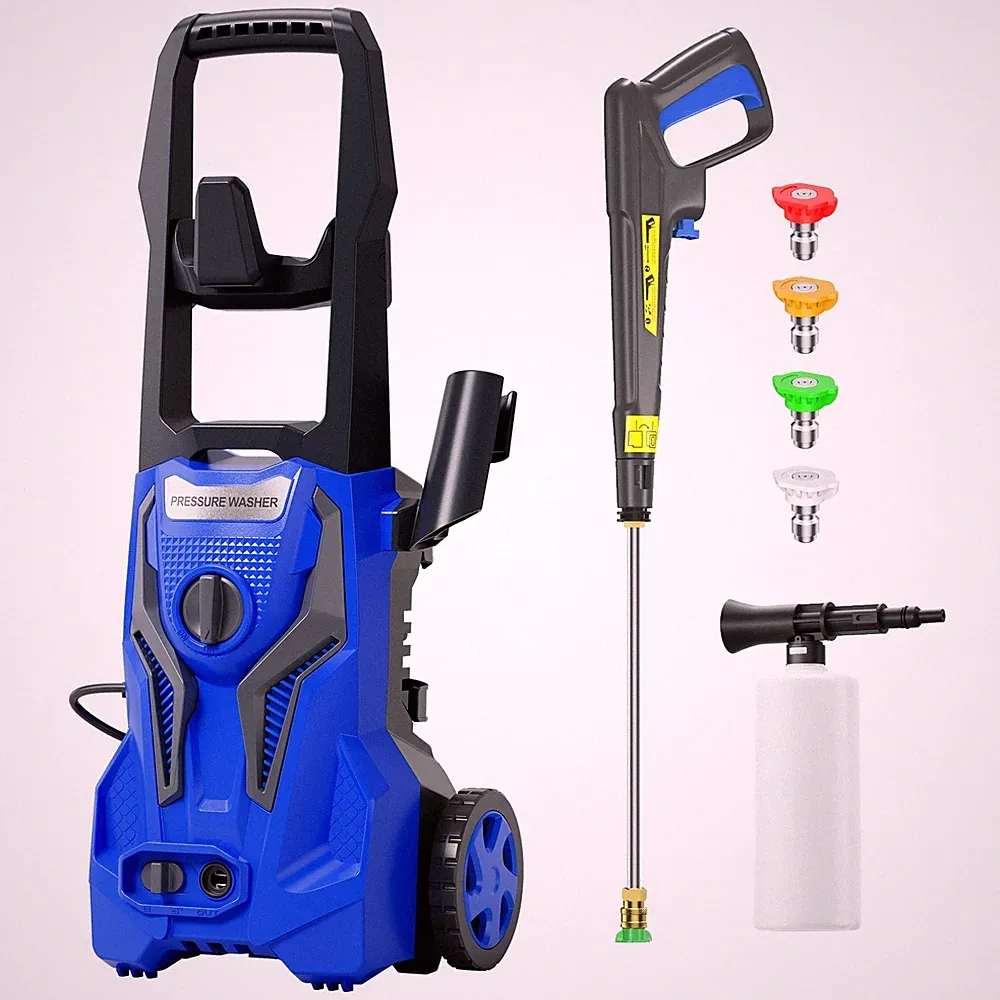 Electric Pressure Washer 5000 PSI 3.2 GPM Pressure Washer with 4 Interchangeable