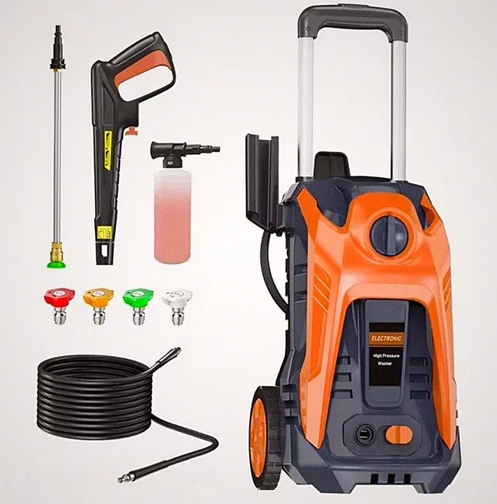Electric Pressure Washer 5000 PSI 3.2 GPM w/ Foam Cannon 25FT Hose Reel