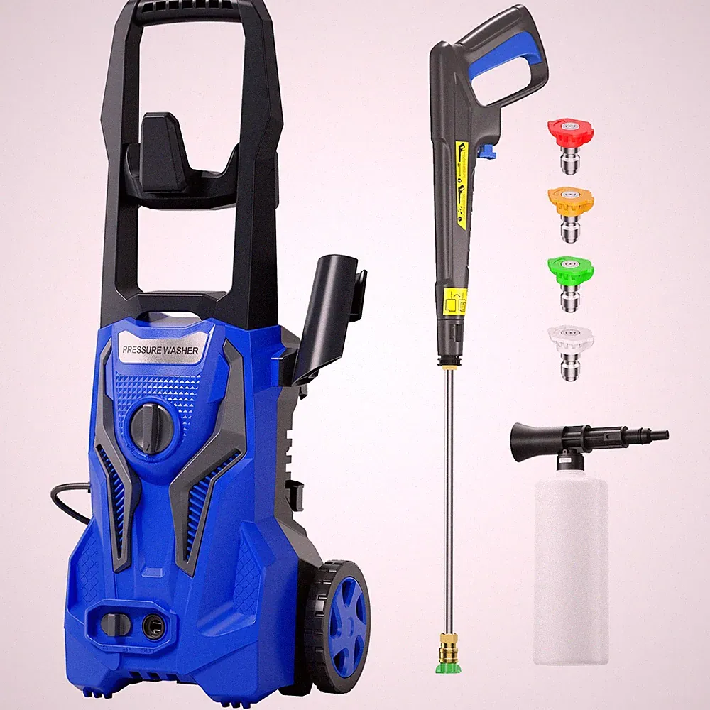 Electric Pressure Washer 5000 PSI 3.2GPM with Soap Tank, 25 FT Hose