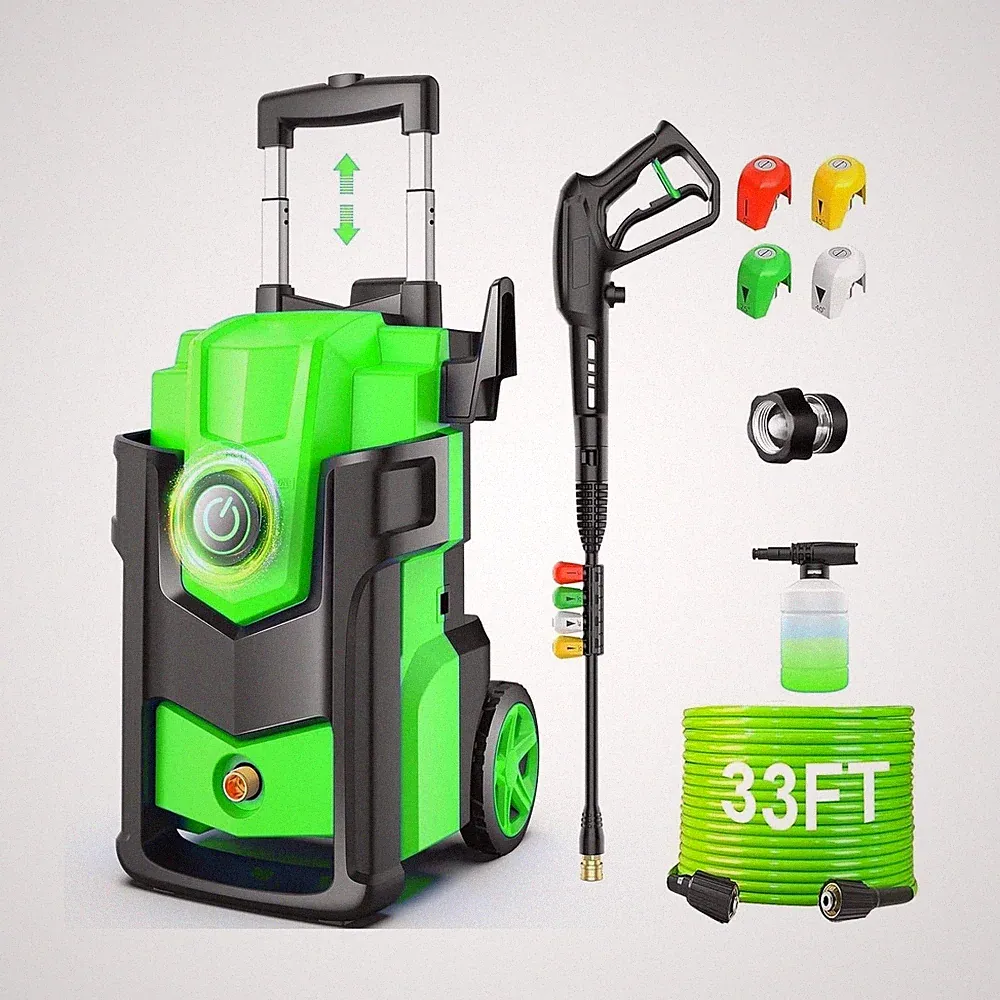 Electric Pressure Washer, 5000 PSI 4.0 GPM Heavy Duty Power Washer, with 4 No...