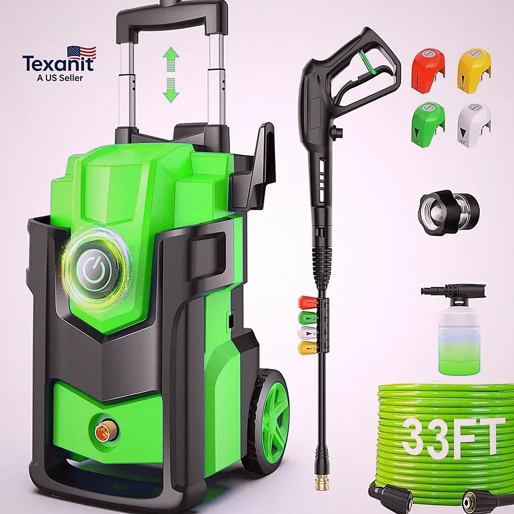 Electric Pressure Washer, 5000 PSI 4.0 GPM Heavy Duty Power Washer, with 4 Nozzl