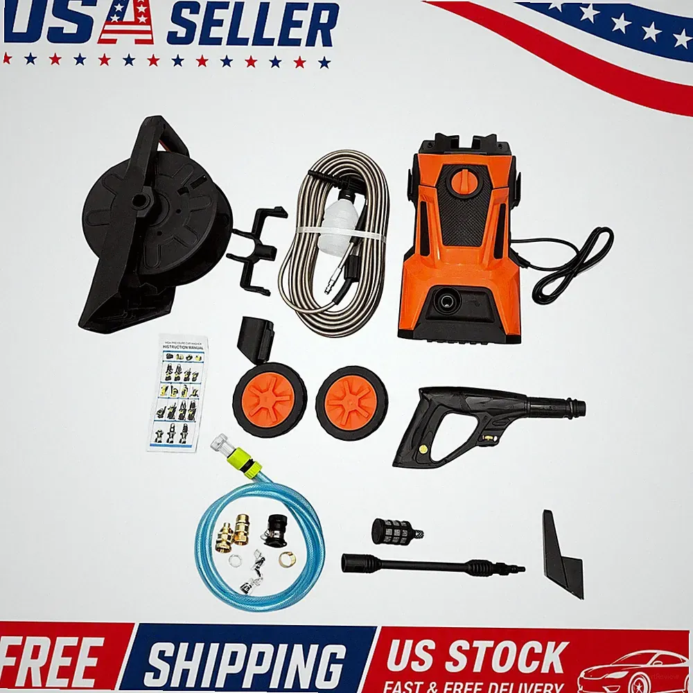 Electric Pressure Washer 5000 PSI 4.0 GPM Hose Reel w/ Hose Reel & Foam Cannon
