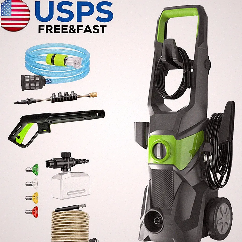 Electric Pressure Washer,5000 PSI Electric Power Washer w/ Foam Cannon 4 Nozzles