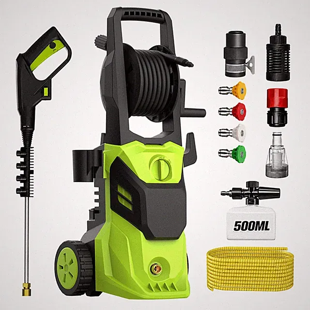 Electric Pressure Washer 5000PSI 3GPM Car Wash Cleaner w/ Foam Cannon &Hose Reel