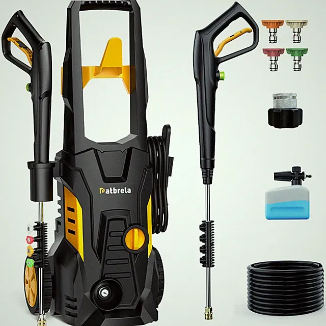 Electric Pressure Washer 5000PSI Max 3.0GPM Portable Power Washer 4 Quick Nozzle