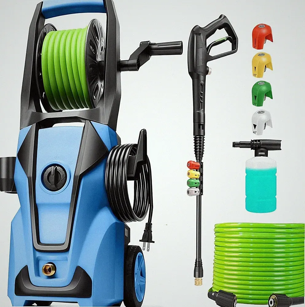 Electric Pressure Washer Adjustable 5000PSI 4.0 GPM High Power Washers with 33Ft