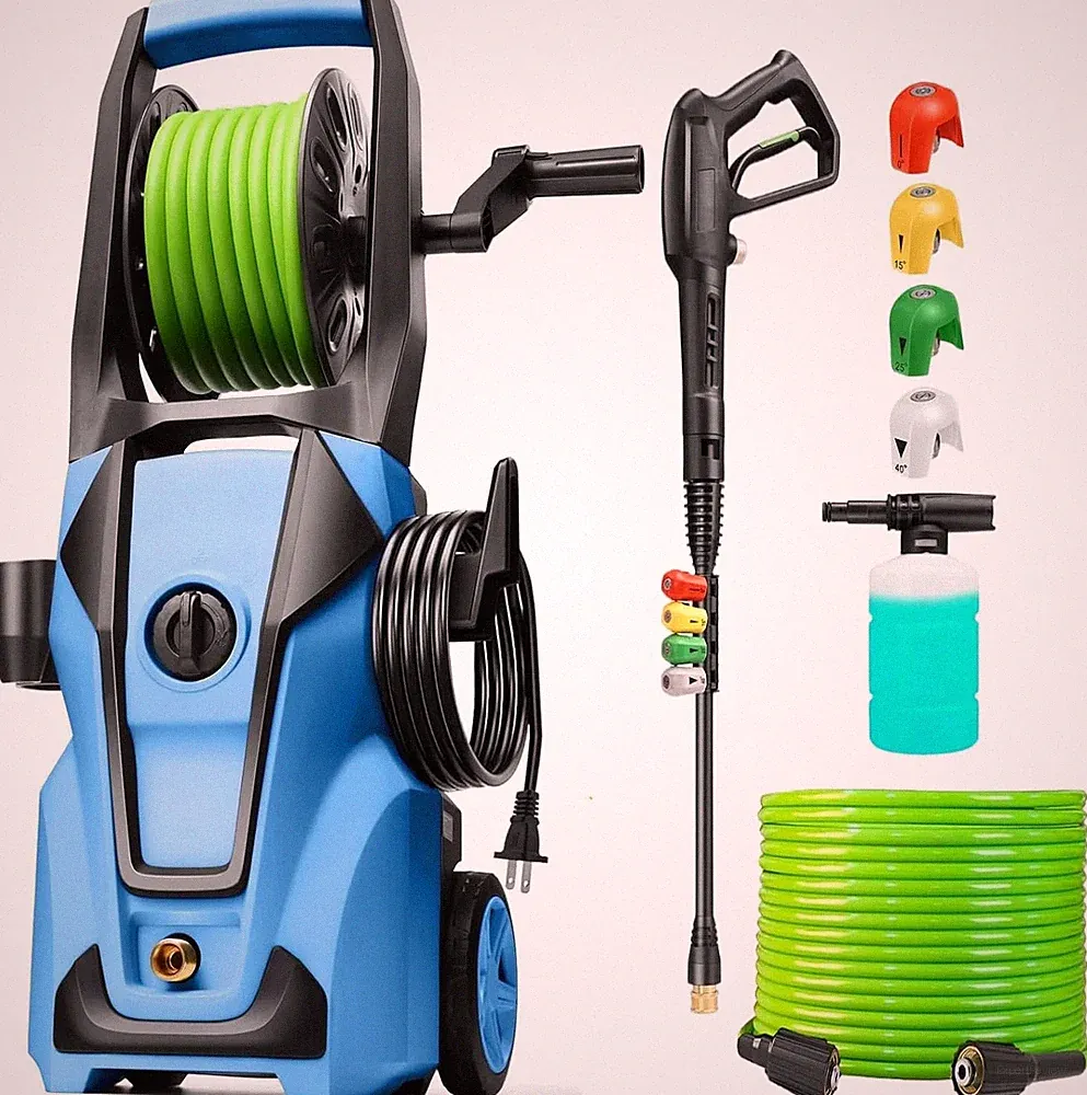 Electric Pressure Washer Adjustable 5000PSI 4.0 GPM High Power Washers with 33Ft