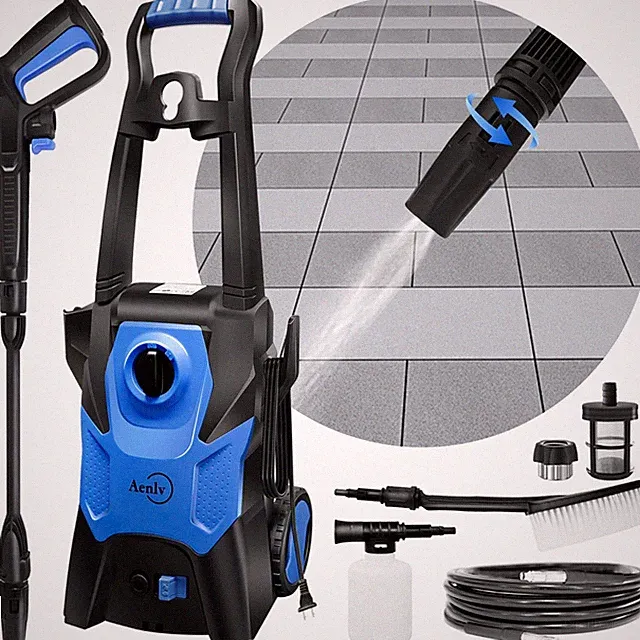 Electric Pressure Washer, Electric Power Washer with Rotatable Nozzles, 3200 PSI