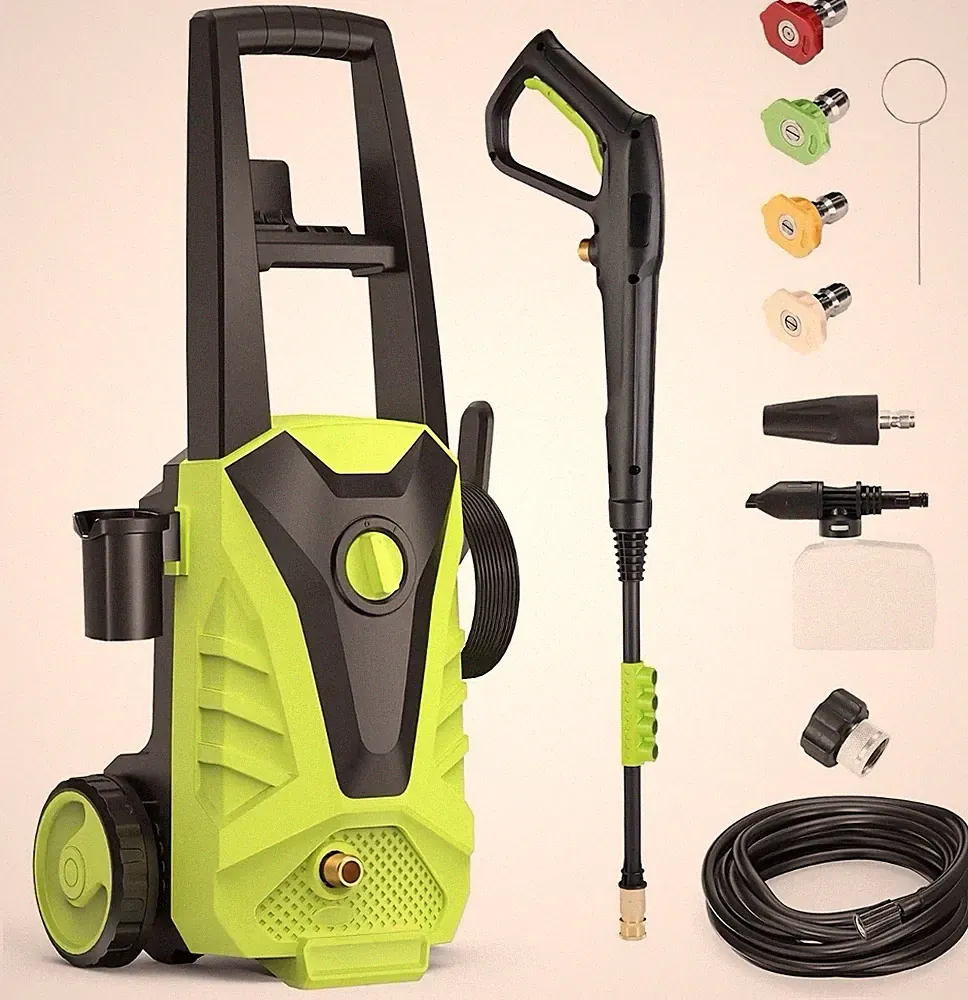 Electric Pressure Washer High Pressure Cleaning Machine with Foam Cannon 2.0 GPM