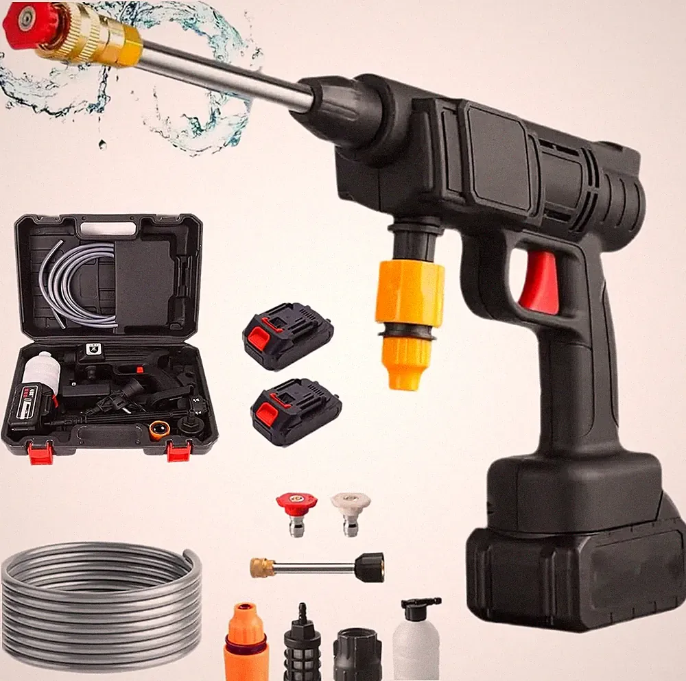 Electric Pressure Washer High Pressure Washer Portable Powered Washer 2 Nozzle