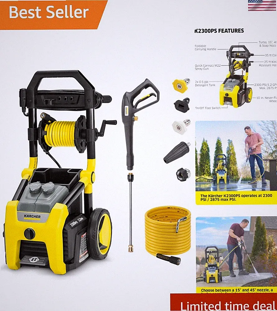 Electric Pressure Washer K2300PS by Kärcher - Perfect for Heavy Duty Cleaning