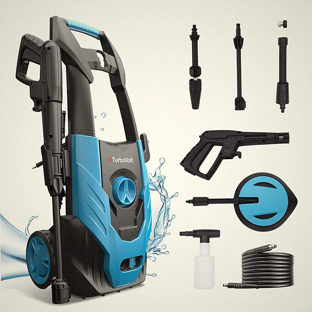 Electric Pressure Washer MAX 1.71 GPM Power Washer Adjustable Nozzle Foam Cannon