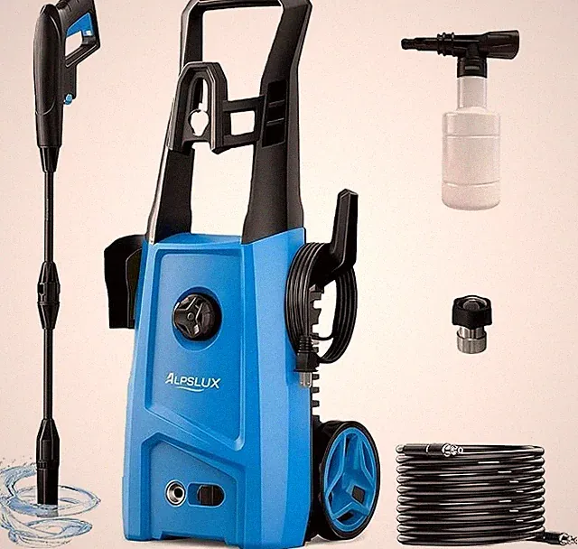 Electric Pressure Washer Power Washer Adjustable Nozzle Foam Cannon