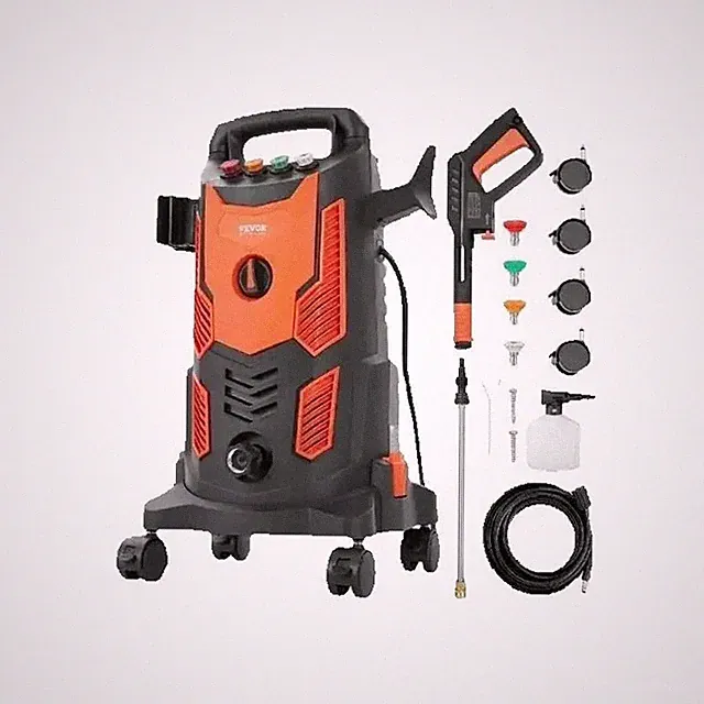 Electric Pressure Washer Power Washer Connect Nozzle Foam Cannon Retractable