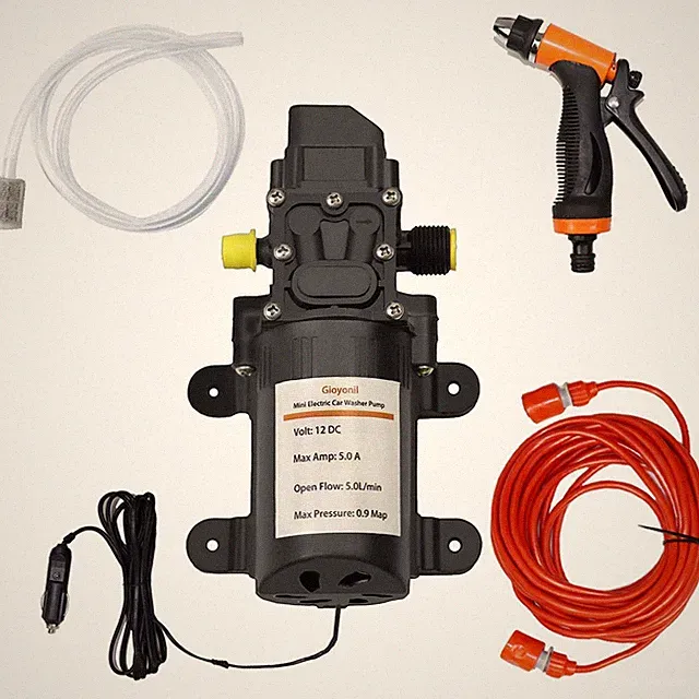 Electric Pressure Washer Pump, 12V 100W Portable High Pressure Power Intellig...