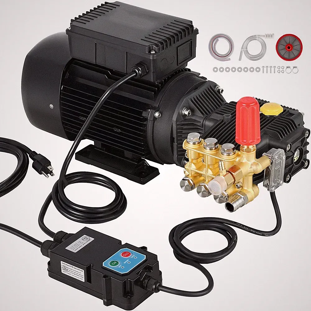 Electric Pressure Washer Pump Kit, 1220 PSI, 2.2 GPM, Triplex Power Washer Pump