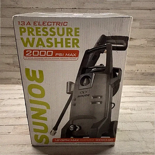 Electric Pressure Washer Sun Joe SPX2003-GRY 2000 PSI 1.8 GPM Power Cleaner