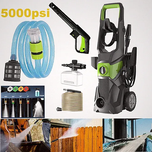 Electric Pressure Washer Washer Portable Powered Washer High Pressure 5000 PSI