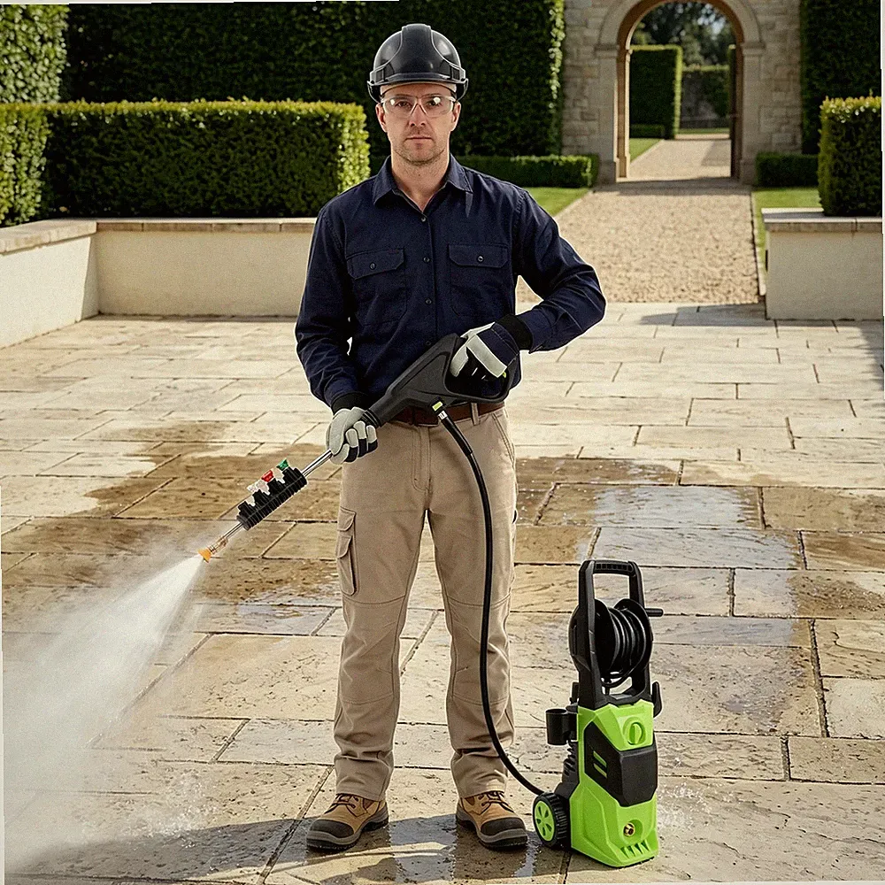 Electric Pressure Washer W|4 Nozzles for Cars/Fences/Driveways/Patios/Home NEW
