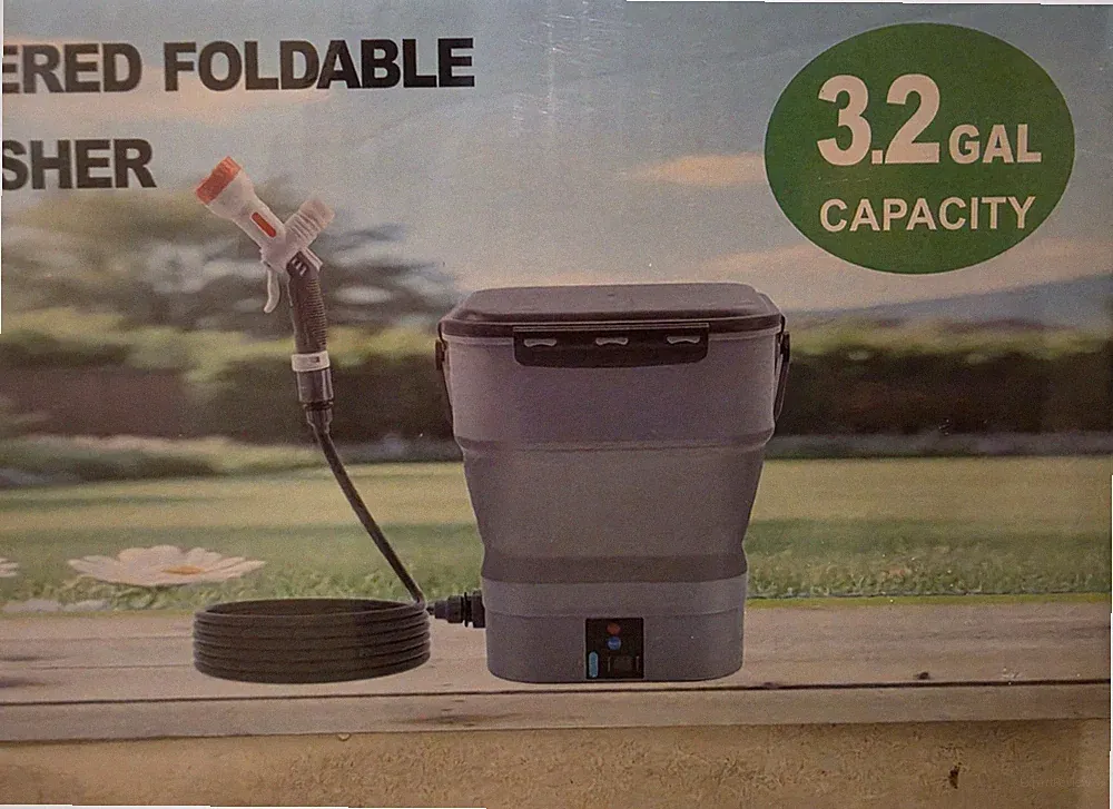 Electric Rechargeable Portable Pressure Washer 3.2 Gal Tank Cordless Foldable