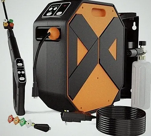 electric wall mount pressure washer
