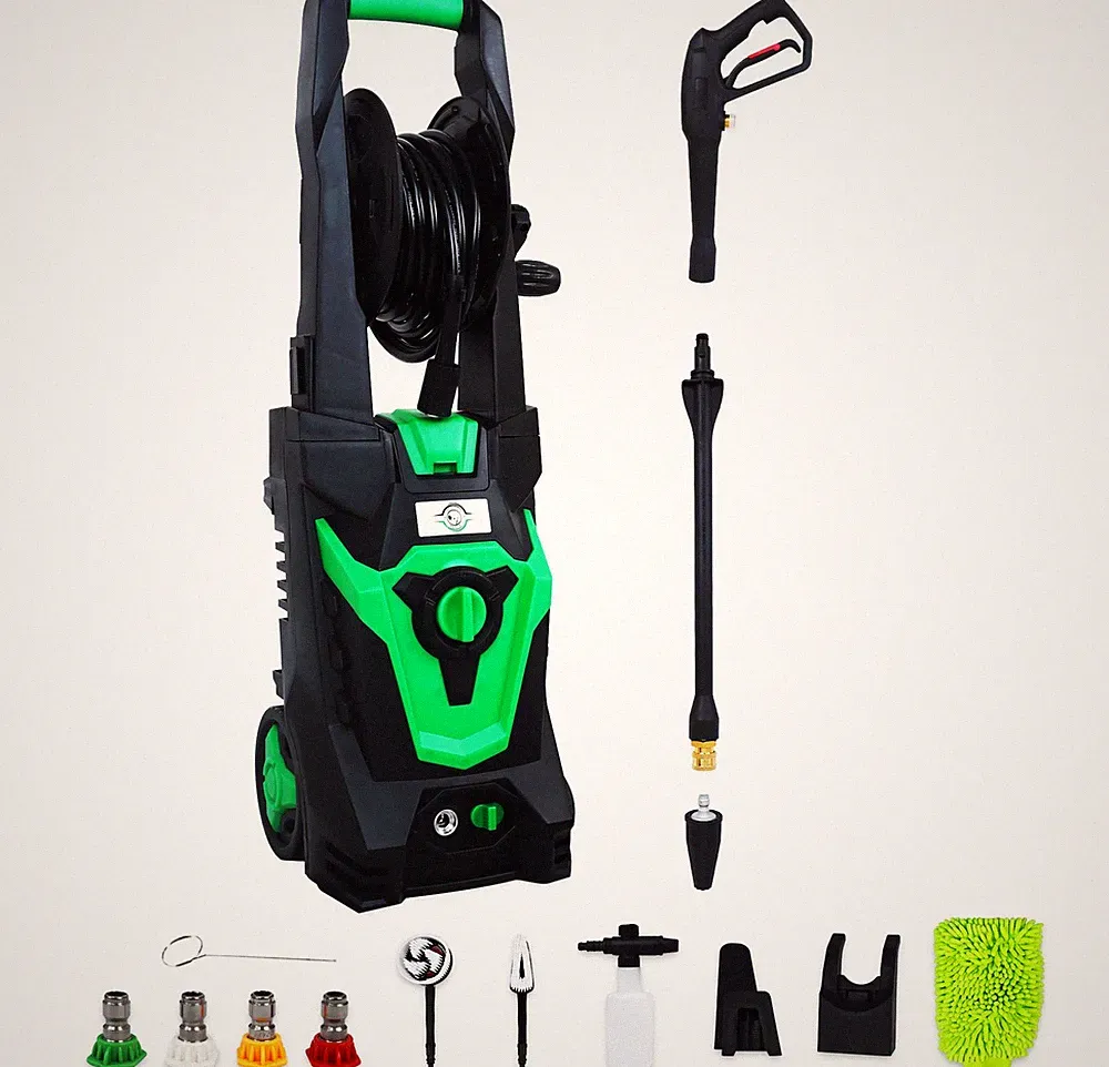 ELEVON ELECTRIC HIGH PRESSURE WASHER PACK 2030 PSI, 1.8 GPM, 1800-WATT - GREEN